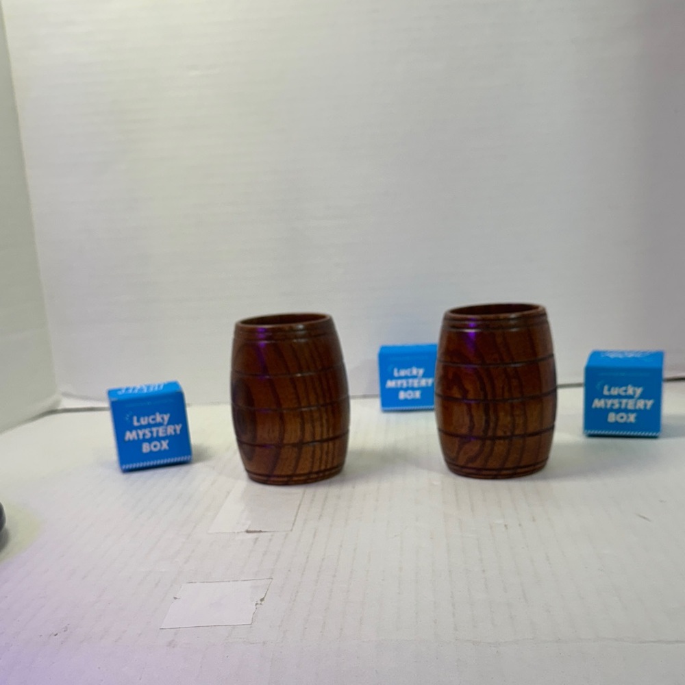 Lucky Brand Rustic Brown Barrel Decor Set